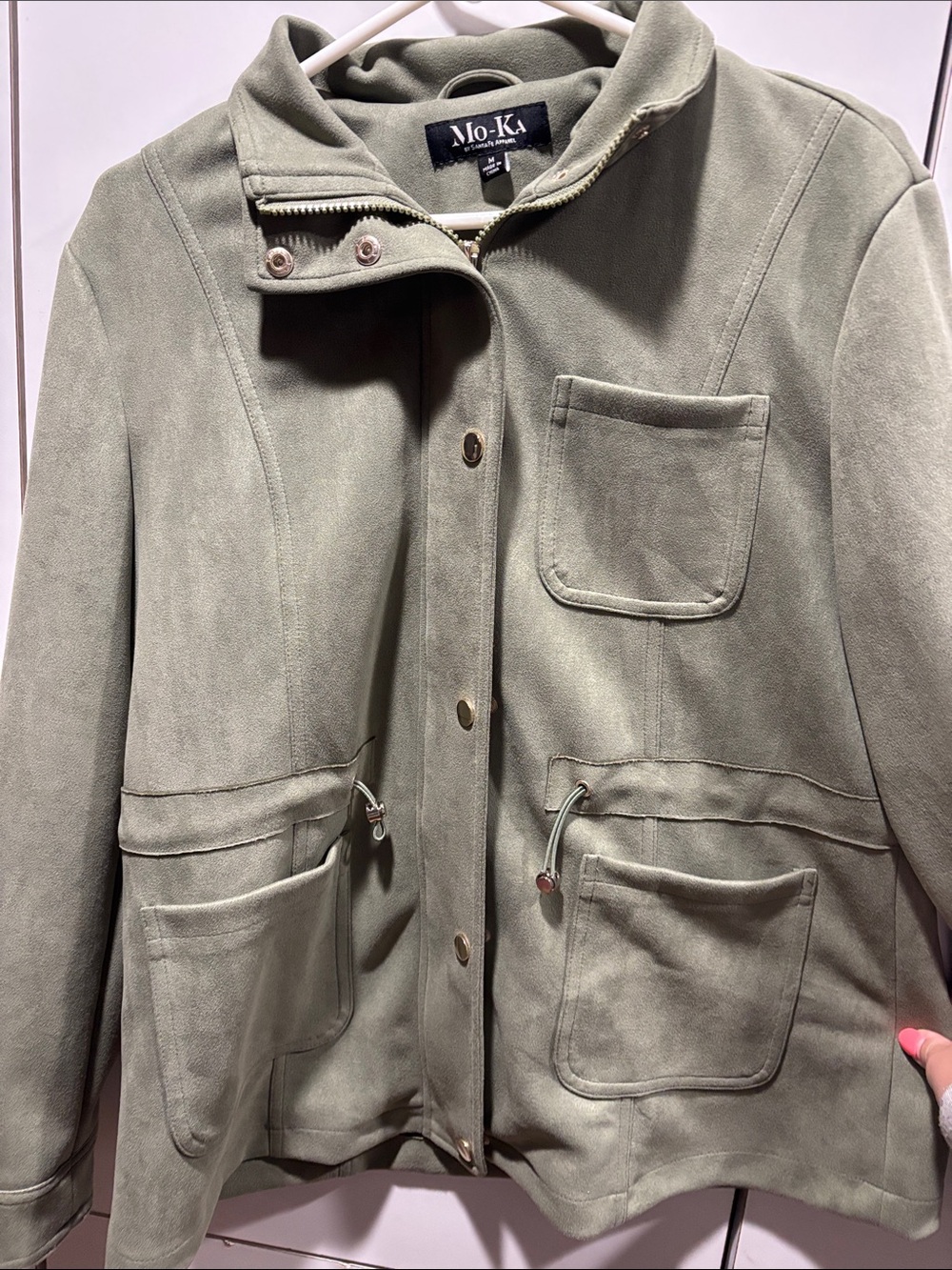 Mo-Ka Olive Green Utility Jacket women’s size medium - Picture 5 of 5